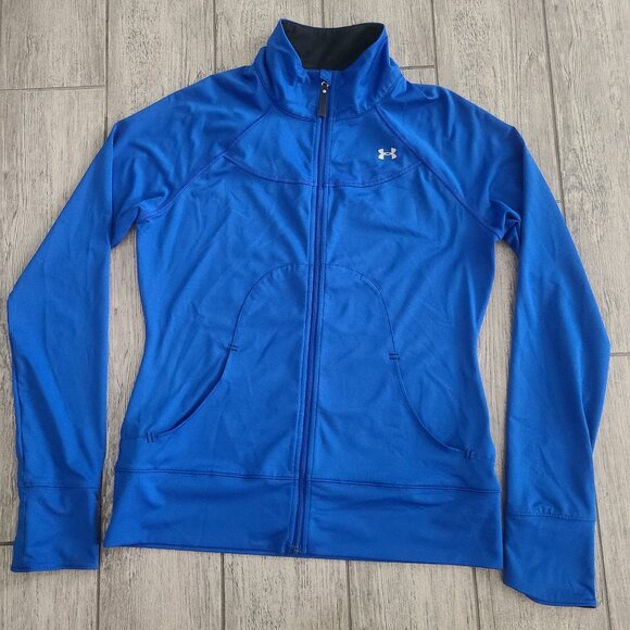 Activewear Under Armour AllSeasonGear Full Zip Jacket royal blue womens medium - Picture 1 of 9